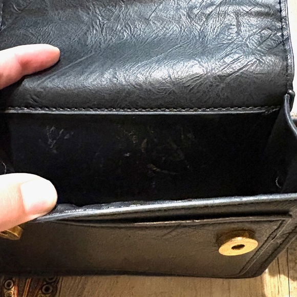 Leather Crossbody Purse with Boho Strap - Picture 6 of 7